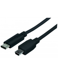 Cavo HiSpeed USB Mini-B Maschio / USB-C Maschio 1m Nero