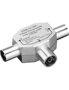 Sdoppiatore per Antenna TV 2 Maschio/Femmina  9.5 mm