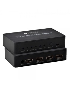 Switch HDMI 2.0 2x1 4K@60Hz con Splitter Audio eARC/ARC per Soundbar