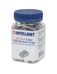 Confezione da 100 Plug Modulari RJ45 Cat.5e STP 2