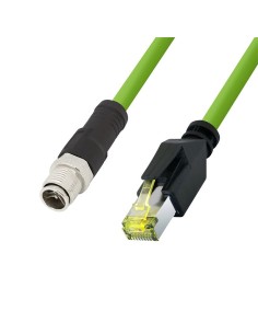 Cavo di Rete Industriale M12 RJ45 Cat. 6A SFTP PUR 1,5m