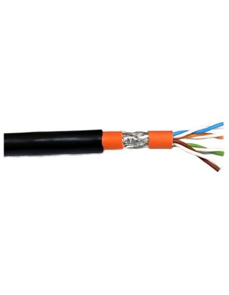 Bobina S/FTP Cavo Cat. 7 Rame per Interno Esterni 250m Rigido Nero