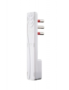 Spina Italiana Ultrapiatta 2P+T 16A Bianco