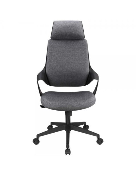 Sedia per Ufficio con Schienale Alto Design Moderno Grigio