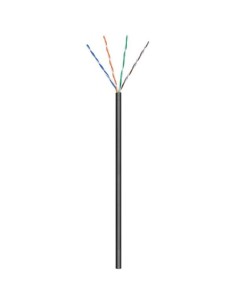 Matassa U/UTP Cavo Cat.5E CCA 100m Flessibile da Esterno Nero 2