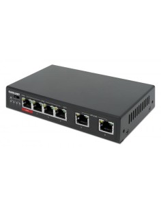 Fast Ethernet Switch a 6 porte con 4 porte PoE (1 x High-Power PoE)