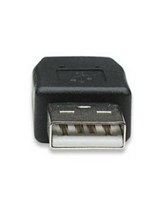 Adattatore Convertitore USB A Maschio a Mini B Femmina Nero 2