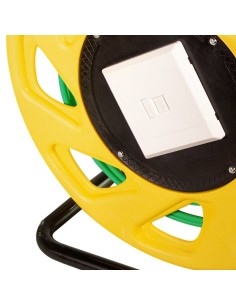 Cavo Patch Cat.7 Plug RJ45 S/FTP PUR con Avvolgicavo 60m Verde 2