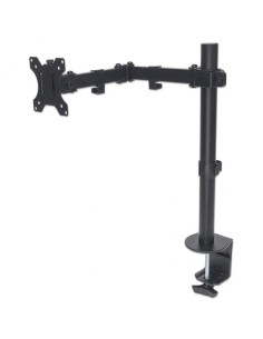 Supporto da Scrivania per Monitor 13-32'' Doppio Snodo di Regolazione