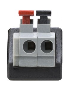 Adattatore Plug DC 2.1x5.5mm Maschio Terminal Block 2 pin con Pulsante 2