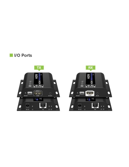 Ricevitore Aggiuntivo per Extender HDMI 4K@60Hz con IR su Cavo Cat.6 fino a 120m