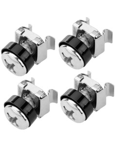 Kit Set 4 Viti 4 Dadi e 4 Rondelle per Montaggio Rack