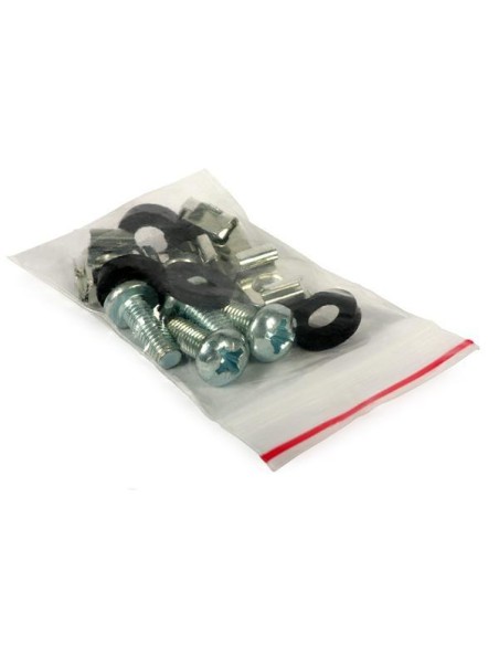 Kit Set 4 Viti 4 Dadi e 4 Rondelle per Montaggio Rack