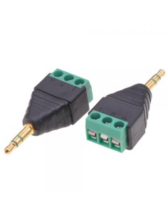 Adattatore Connettore Audio 3.5 mm Maschio a Terminal Block 3 pin