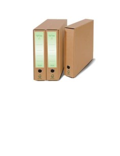 Registratore protocollo Euro-cart Eco Elite con custodia avana dorso 5 cm - FMCXREP5AV