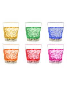 Confezione da 6 Bicchieri Tumbler 250 ml con 6 Colorazioni LED