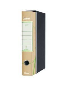 Registratore Oxford Green con custodia - carta 100% riciclata - formato protocollo 2