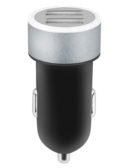 Caricatore da Auto 2 USB con uscita 2,4A Nero