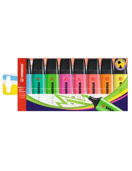 Desk set evidenziatori Stabilo Boss® Original 2-5 mm