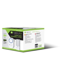 Kit Campanello Wireless fino a 180m con Pulsante IP56 Battery Free 2