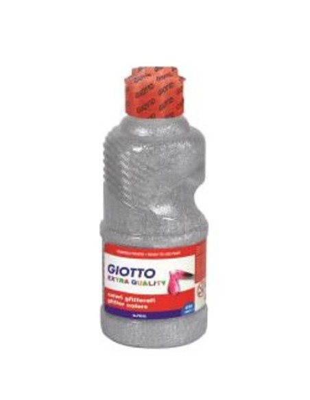 FLACONE 250ML TEMPERA ARGENTO GLITT