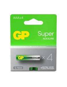 Confezione 4 Batterie Super Alcaline Ministilo AAA 24A/LR03