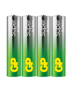 Confezione 4 Batterie Super Alcaline Ministilo AAA 24A/LR03 2