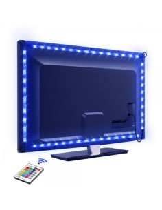 Striscia 30 LED RGB USB 2m per Retro-illuminazione TV