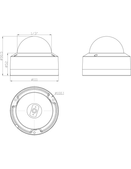 Telecamera IP Dome Lente Motorizzata H.265 IR da 5 MP IP66 Rilevamento Basato su AI, DGM5345GCATP