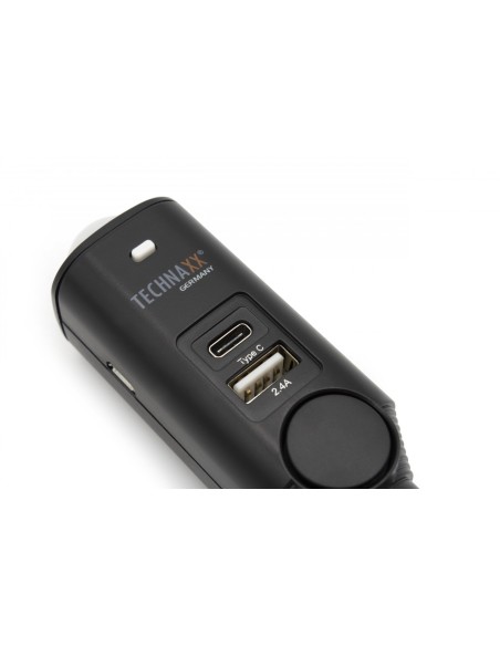 Allarme Auto Universale con Porta USB-C™ e USB-A per Presa Accendisigari Pro TX-168