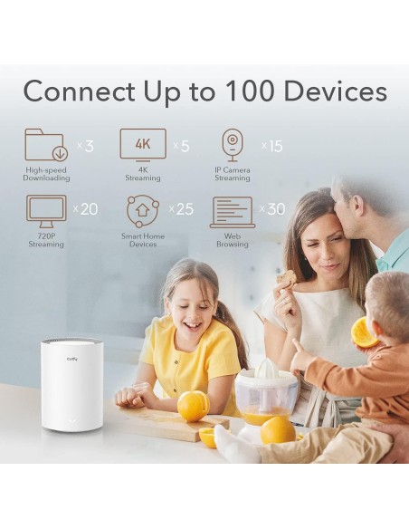 Sistema Wi-Fi 6 Mesh AX1800 Dual Band per Tutta la Casa, M1800 3pz