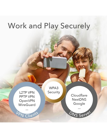 Sistema Wi-Fi 6 Mesh AX1800 Dual Band per Tutta la Casa, M1800 3pz