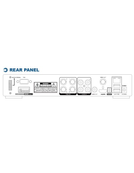 Videoregistratore 4CH H.265 XVR, DGD1005AX