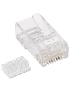 Plug Modulari RJ45 Cat6 con Slitta per Cavo Flessibile UTP