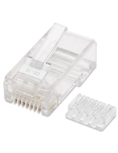 Plug Modulari RJ45 Cat6 con Slitta per Cavo Flessibile UTP 2