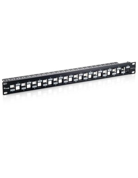 24-PORT KEYSTONE CAT.6A SHIELDED