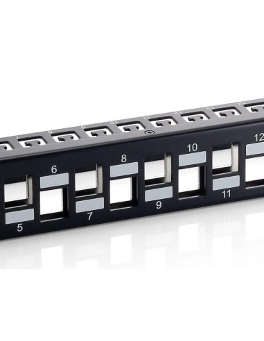 24-PORT KEYSTONE CAT.6A SHIELDED