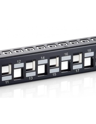 24-PORT KEYSTONE CAT.6A SHIELDED