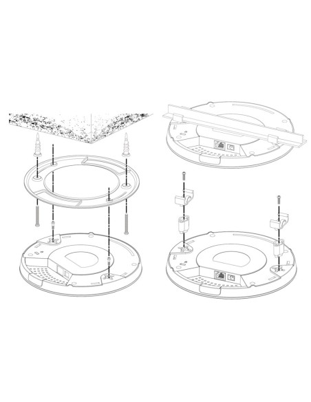 Access Point PoE 2x2 AC Dual-Band Soffitto, CAP1200