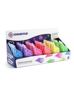 Espositore 36 correttori a nastro 20METRI NEON colori assortiti OW 84045054 2