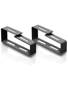 Anello Stretto Passacavi per Armadi Rack Nero