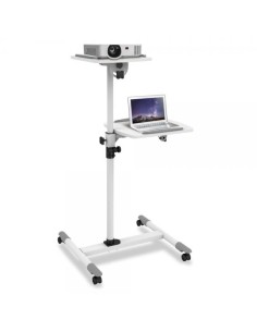 Carrello Supporto per Proiettore Beamer Notebook PC Ripiani Regolabili 2