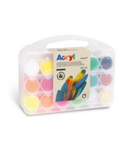 Valigetta colori acrilici Hobby Primo in conf. da 18 colori assortiti + accessori 416TB18ASP 2