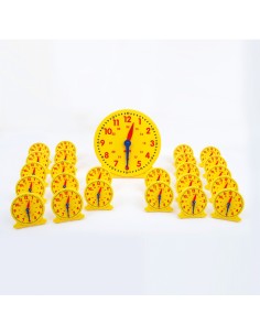 Orologi colorati per classi scolastiche Commotion conf. 25 pz (24 per alunni + 1 per insegnante) - colori assortiti - 2