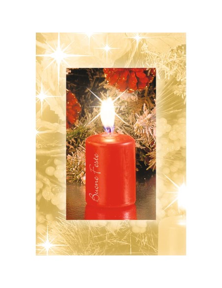 Biglietti augurali Natalizi con oggetti Natale - 12x18 cm - conf. 6 soggetti assortiti Biembi - BBF202D80