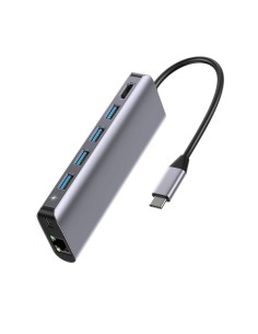 Docking station universale multiporta USB-C™ Up parts grigio 7 in 1 UP-DS-9857T 2