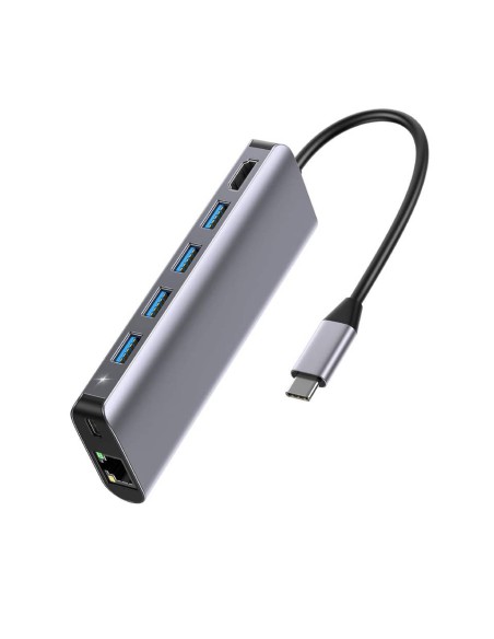 Docking station universale multiporta USB-C™ Up parts grigio 7 in 1 UP-DS-9857T