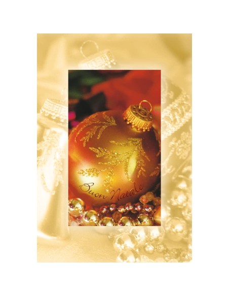 Biglietti augurali Natalizi con oggetti Natale - 12x18 cm - conf. 6 soggetti assortiti Biembi - BBF202D80