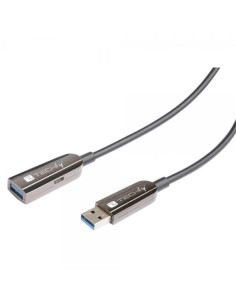 Cavo Ottico Attivo USB 3.2 SuperSpeed Active Optical Cable USB A M/F 100m Nero 2