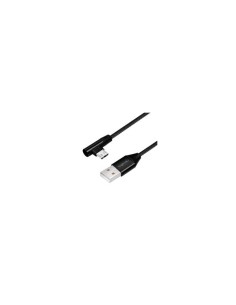 Cavo USB Micro-B Maschio Angolato/USB-A Maschio Dritto 0,3 metri Nero